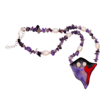 Change Of Scenery Amethyst & Enamel Necklace
