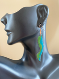 Aquarius Enamel Earrings