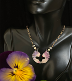 Gemini Pearls & enamel Necklace