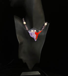 Change Of Scenery Amethyst & Enamel Necklace