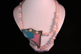 A Lasting Love Rose Quartz & Enamel Necklace
