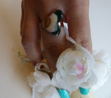 Dancing Is Like Flying Copper & Enamel Ring