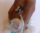Dancing Is Like Flying Copper & Enamel Ring