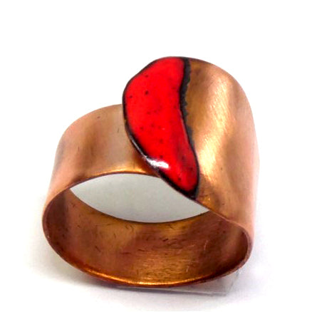 Pure Joy Copper & Enamel Ring