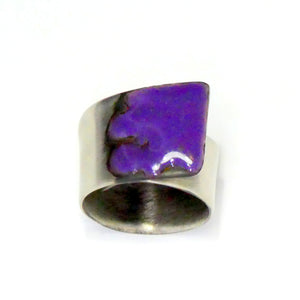 Winter Beings Silver & Enamel Ring